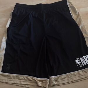 NBA Black and Gold Basketball Shorts